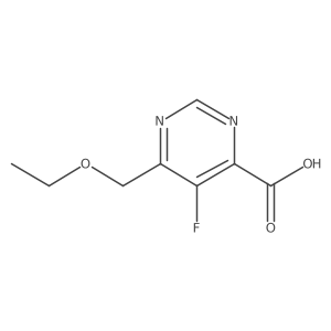 6-(Ethoxymethyl)-5-fluoropyrimidine-4-carboxylic acid Structure