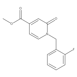 Methyl 1-[(2-fluorophenyl)methyl]-2-oxo-1,2-dihydropyridine-4-carboxylate结构式