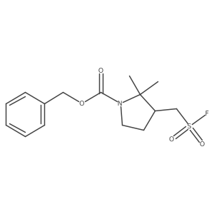 Benzyl 3-[(fluorosulfonyl)methyl]-2,2-dimethylpyrrolidine-1-carboxylate Structure