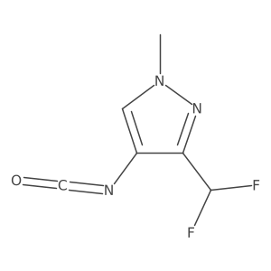 3-(difluoromethyl)-4-isocyanato-1-methyl-1H-pyrazole Structure