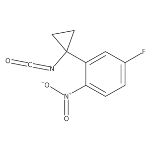 4-Fluoro-2-(1-isocyanatocyclopropyl)-1-nitrobenzene Structure