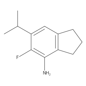 5-Fluoro-6-isopropyl-2,3-dihydro-1H-inden-4-amine Structure