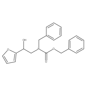 benzyl N-benzyl-N-[2-(furan-2-yl)-2-hydroxyethyl]carbamate结构式