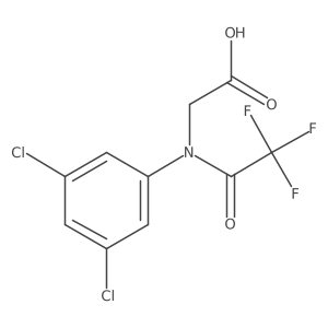 2-[N-(3,5-dichlorophenyl)-2,2,2-trifluoroacetamido]acetic acid结构式