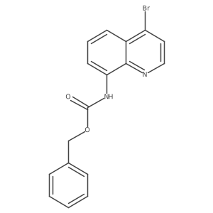 benzyl N-(4-bromoquinolin-8-yl)carbamate Structure