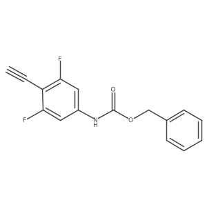 benzyl N-(4-ethynyl-3,5-difluorophenyl)carbamate结构式