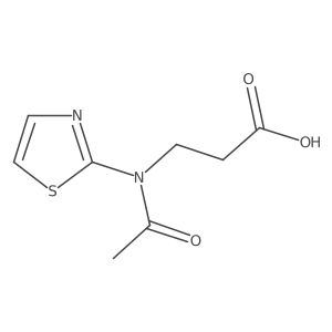 3-[N-(1,3-thiazol-2-yl)acetamido]propanoic acid Structure