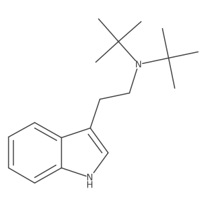 N-tert-butyl-N-[2-(1H-indol-3-yl)ethyl]-2-methyl-propan-2-amine Structure
