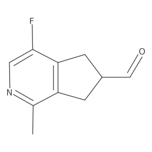 4-Fluoro-1-methyl-6,7-dihydro-5H-cyclopenta[c]pyridine-6-carbaldehyde结构式