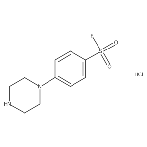 4-(Piperazin-1-yl)benzene-1-sulfonylfluoridehydrochloride Structure