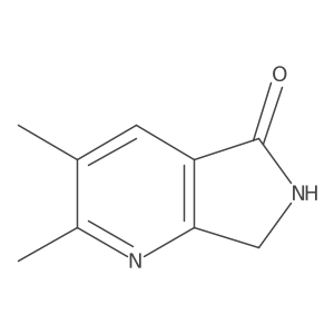 2,3-dimethyl-5H,6H,7H-pyrrolo[3,4-b]pyridin-5-one结构式