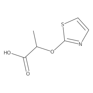 2-(1,3-Thiazol-2-yloxy)propanoic acid Structure