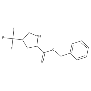 Benzyl (2S,4R)-4-(trifluoromethyl)pyrrolidine-2-carboxylate Structure