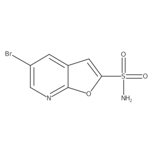 5-Bromofuro[2,3-b]pyridine-2-sulfonamide Structure