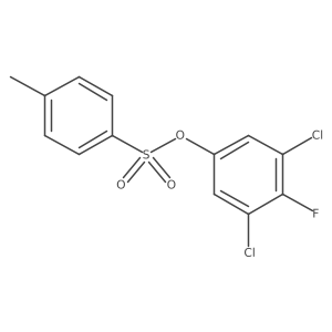 3,5-Dichloro-4-fluorophenyl 4-methylbenzene-1-sulfonate结构式
