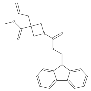 1-(9H-fluoren-9-yl)methyl 3-methyl 3-(prop-2-en-1-yl)azetidine-1,3-dicarboxylate Structure