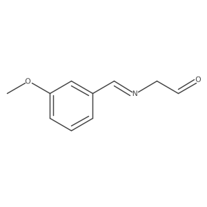 2-[(E)-[(3-methoxyphenyl)methylidene]amino]acetaldehyde Structure