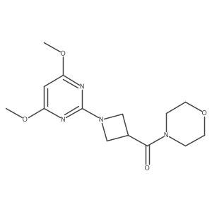 4-[1-(4,6-Dimethoxypyrimidin-2-yl)azetidine-3-carbonyl]morpholine Structure