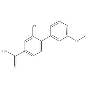2-Hydroxy-3'-methoxy-[1,1'-biphenyl]-4-carboxamide结构式