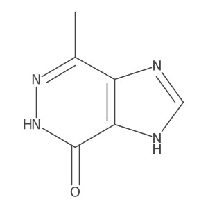 Imidazo[4,5-d]pyridazin-4-one, 7-methyl-1,5-dihydro- Structure