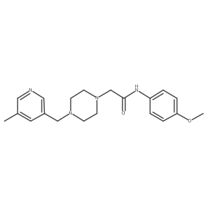 N-(4-methoxyphenyl)-2-{4-[(5-methylpyridin-3-yl)methyl]piperazin-1-yl}acetamide Structure