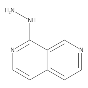 1-Hydrazinyl-2,7-naphthyridine结构式