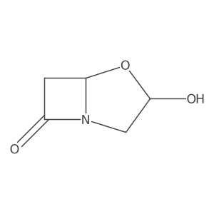 3-Hydroxy-4-oxa-1-azabicyclo[3.2.0]heptan-7-one结构式