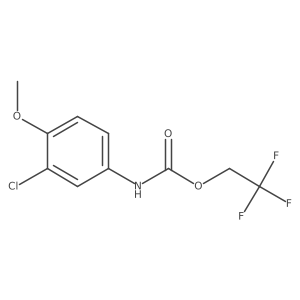 2,2,2-trifluoroethyl N-(3-chloro-4-methoxyphenyl)carbamate结构式