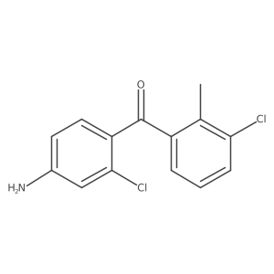 (4-Amino-2-chlorophenyl)(3-chloro-2-methylphenyl)methanone Structure