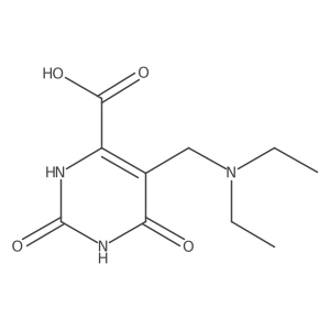 5-[(Diethylamino)methyl]-1,2,3,6-tetrahydro-2,6-dioxo-4-pyrimidinecarboxylic acid结构式