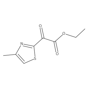 Ethyl 2-(4-methylthiazol-2-yl)-2-oxoacetate Structure