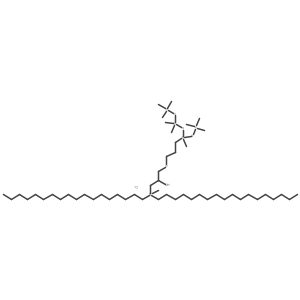 [3-[3-[[Dimethyl(trimethylsilyloxy)silyl]oxy-methyl-trimethylsilyloxysilyl]propoxy]-2-hydroxypropyl]-methyl-dioctadecylazanium;chloride结构式