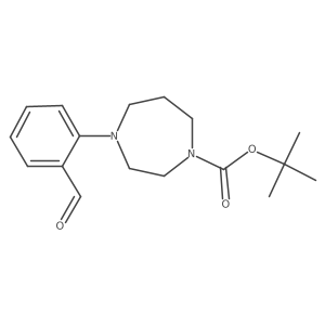 Tert-butyl 4-(2-formylphenyl)-1,4-diazepane-1-carboxylate Structure