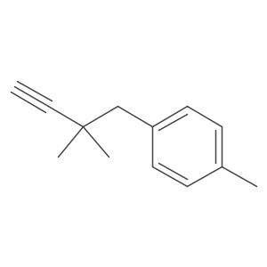 1-(2,2-Dimethylbut-3-yn-1-yl)-4-methylbenzene结构式