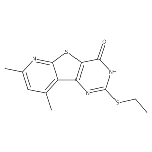 2-(Ethylsulfanyl)-7,9-dimethylpyrido[3',2':4,5]thieno[3,2-d]pyrimidin-4-ol结构式