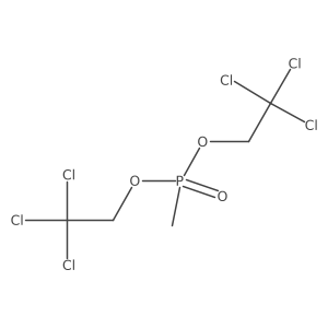 Phosphonic acid, methyl-, bis(2,2,2-trichloroethyl) ester Structure