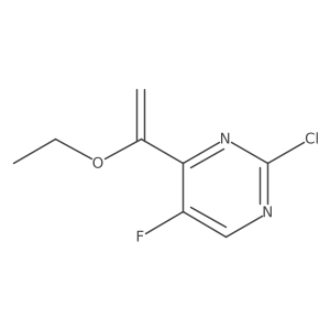2-Chloro-4-(1-ethoxyvinyl)-5-fluoropyrimidine结构式