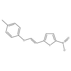 Thiophene, 2-[2-(4-methylphenoxy)ethenyl]-5-nitro-, (Z)-结构式