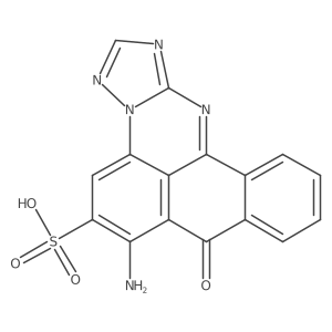 8H-Benzo[e][1,2,4]triazolo[1,5-a]perimidine-6-sulfonic acid, 7-amino-8-oxo- Structure