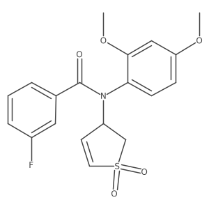 N-(2,4-dimethoxyphenyl)-N-(1,1-dioxido-2,3-dihydrothiophen-3-yl)-3-fluorobenzamide Structure