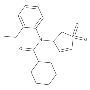 N-(1,1-dioxido-2,3-dihydrothiophen-3-yl)-N-(2-ethylphenyl)cyclohexanecarboxamide Structure