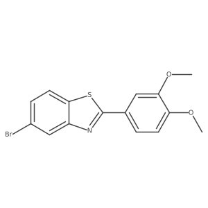 5-Bromo-2-(3,4-dimethoxyphenyl)benzothiazole Structure