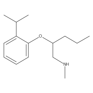 N-Methyl-2-[2-(1-methylethyl)phenoxy]-1-pentanamine结构式