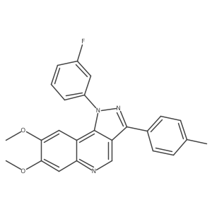 1-(3-fluorophenyl)-7,8-dimethoxy-3-(4-methylphenyl)-1H-pyrazolo[4,3-c]quinoline Structure