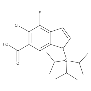 5-Chloro-4-fluoro-1-(triisopropylsilyl)-1H-indole-6-carboxylic acid Structure