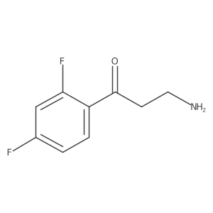 3-Amino-1-(2,4-difluorophenyl)propan-1-one结构式