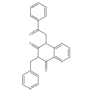 1-(2-oxo-2-phenylethyl)-3-(pyridin-4-ylmethyl)pyrido[3,2-d]pyrimidine-2,4(1H,3H)-dione结构式