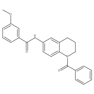 N-(1-benzoyl-1,2,3,4-tetrahydroquinolin-6-yl)-3-methoxybenzamide Structure