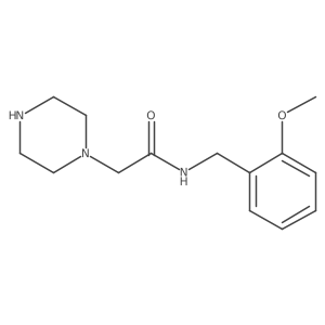 N-[(2-Methoxyphenyl)methyl]-1-piperazineacetamide Structure