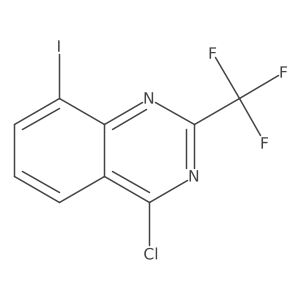 4-Chloro-8-iodo-2-(trifluoromethyl)quinazoline Structure